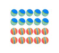 20 Pcs Golf BallsSoft Foam Garden Balls Practice Sponge Rainbow for Indoor Outdoor