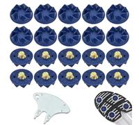 20 Pcs Golf Shoe Spikes, Universal Golf Shoe Cleats, Allround Cricket Spikes, Screw-in Cricket Spikes with Spanner, Thread Cricket Spikes Replacement, Blue Cricket Cleat Set for Most Sneakers