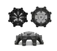 20 Pcs Golf Spikes Replacement - Golf Cleats For Shoes -With A Round Hole In The Center -Compatible With FootJoy, Nike, New Balance, Under Armor, Callaway, Adidas(Black)