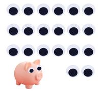 20 Pcs Googly Eyes Self Adhesive,Craft Stick on Eyes,Crafting Sticky Fake Eyeballs for Frogs and Birds Doll/Crafts Pumpkin/Scrapbooking/Sticker/Stickers Easy Play,Innovative Plastic Supplies(40mm)