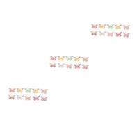 20 Pcs Gradient Color Colorful Butterfly Flatback Jewelry Ornament Hair Clip Phone Case Cabochons Pendant Clasp for Necklace Craft Materials Photo Frame Resin Charm