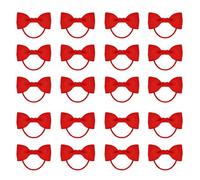 20 PCS Hair Bows For Girls School,Baby Hair Clips,Soft Fabric Ribbon Bows for Toddler & Infant Girls,Ribbons for Women Accessories,Barrette Girl,Mini Burgundy Velve