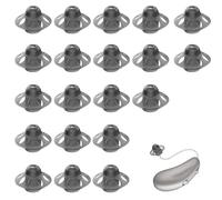 20 PCS Hearing Aid Domes, 8mm Soft Silicone Umbrella Shaped Washable Reusable Hearing Aid Ear Tips, Replacement Hearing Aid Open Earplug Domes Accessories for Adults Seniors (M)