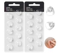 20 PCS Hearing Aid Domes Compatible with Oticon,6mm Double Vent Bass Domes Hearing Aid Accessories