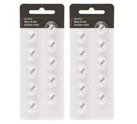 20 pcs Hearing Aid Domes for Oticon Replacements, 8mm Hearing Aid Accessories (8 mm/2 Pack) Transparent Universal Domes Compatible with Oticon MiniFit (8MM Double Vent)