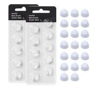 20 Pcs Hearing Aid Domes for Replacements 8mm Hearing Aid Accessories Soft Silicone Double Vent Bass Domes Hearing Compatible
