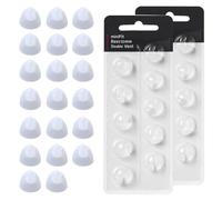 20 Pcs Hearing Aid Domes Replacements 10mm Hearing Aid Accessories Soft Silicone Double Vent Bass Domes Compatible
