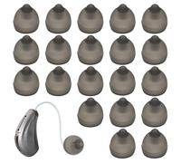20 Pcs Hearing Aid Domes, Silicone Domes Replacement Open Ear Tips Washable Ear Pieces Hearing Aid Accessories for Seniors (Single Layer, M)