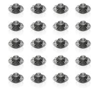 20 Pcs Hearing Aid Domes, Umbrella Shape Open Hearing-Aid Accessories, Soft Silicone Hearing Aid Buds, Washable Hearing-Aid Dome, Open Earplug Dome, Reusable Ear Tips Replacement (M-8mm)