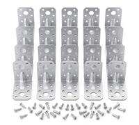 20 Pcs Heavy Duty Angle Brackets 90 Degree Corner Braces for Wood