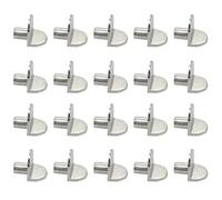 20 Pcs Heavy Duty L-Shaped Metal Shelf Support Pegs, Shelf Support Pegs, Shelf Support, Strong Durable Bracket Clips for Shelving, Cabinets & Furniture, Easy Installation, Secure Fit