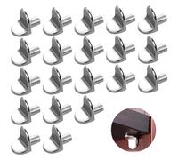 20 Pcs Heavy Duty L-Shaped Metal Shelf Support Pegs - Strong, Durable Bracket Clips for Shelving, Cabinets & Furniture, Easy Installation, Secure Fit