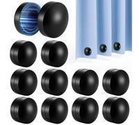 20 Pcs Heavy Duty Outdoor Curtain Weights Rubber Covered Strong Magnetic Drapery Weights 8.8 oz Each Pair, Easy Install for Heavy Wind Outside Patio Gazebo Pergola Home-Black