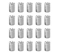 20 Pcs Helicoil Thread Repair Kit, M6 x M10 x 12mm Self-Tapping Threaded Inserts, Stainless Steel Metric Thread Adapters, SlottedThread Reducer Kit, Screw Repair Inserts Nuts Sleeves