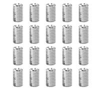 20 Pcs Helicoil Thread Repair Kit, M8 x M10 x 15mm Self-Tapping Threaded Inserts, Stainless Steel Metric Thread Adapters, SlottedThread Reducer Kit, Screw Repair Inserts Nuts Sleeves