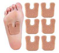 20 Pcs Horseshoe Pads for Feet, Callus Cushions Moleskin for Feet Metatarsal Pads 3 in 1, Felt Foot Pads Callus Pads for Feet Bottom of Foot Side of Foot and Heel, Ball of Foot Cushion Pain Relief