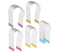 20 PCS Hot Curler Clips Replacement Kit, Hot Roller Clips 1¼",1",¾" Hot Rollers Hair Styling Curlers ToolsTravel Hot Rollers Pins for Women Girls Long Medium Short Hair (8 PCS 1¼”,6 PCS 1",6 PCS ¾ ")