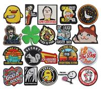 20 PCS I Choose Violence,CPR Certified,Silly Goose etc Patches Funny Meme Embroidered Tactical Applique Badge Hook and Loop Patches for Hat,Armband,Clothes,Uniforms,Pouch,Jacket,Pants,Bag,Backpack