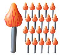 20 Pcs Inflatable Torch Fun Torch Inflates - 16 Inches Torch Props for Olympic Themed Decorations Sports Competition Games Stage Performances Medieval Luau Birthday Party and More - Red