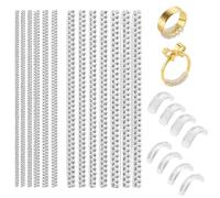 20 PCS Invisible Ring Size Adjuster for Loose Rings, Invisible Comfortable Ring, for Men and Women, Clips to Make Rings Smaller, Clips Invisible Size Adjuster Silicone Guards