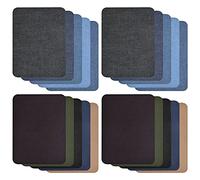 20 Pcs Iron On Patches, Denim Patches, Jeans Repair Patch, Self-Adhesive Clothing Patchs, Fabric Decorating Kit for Clothes, Jeans, Jackets, Hat, Shoes
