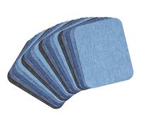 20 Pcs Iron on Patches for Jeans, Denim Iron on Patches for Jeans Repair, Fabric Repairs Patch for Clothing, Jackets, Clothing Repair Decorating Kit (12.5 x 9.5 cm)