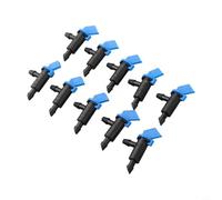 20 Pcs Irrigation Flag Drippers for PE Tubing and 4mm 7mm Drip Lines Adjustable Flow Control by Lid Color Three Output Rates Water-Saving Garden Drip(Blue)