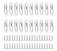 20 Pcs Keyhole Changer, French Cleat Picture Hanger Suitable for Hanging Fixed Portrait Mirrors, billboards, etc. (4.7cm * 1.6cm/1.85in * 0.63in)