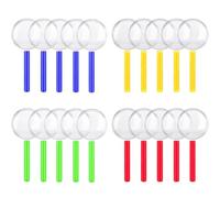 20 PCS Kids Magnifying Glasses, Portable Mini Magnifying Glasses with Colorful Handle, Handheld Magnifying Glass for Children, Science Class, Outdoor Observation