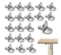 20 Pcs L-Shaped Shelf Support Pegs, Stainless Steel 5mm Wardrobe Shelf Peg for Wardrobe Cabinet Bookcase