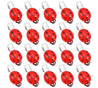20 Pcs Ladybug Hair Clips Fun Animal Hair Clips for Teen Girls Women Cute Lady Bug Barrettes Funky Decorative Whimsical Accessories for Back to School Halloween Cosplay Themed Party
