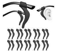 20 Pcs Large Glasses Ear Pads, Silicone Ear Hooks, Stop Glasses Slipping Down Nose,Anti Slip Glasses Grips,Glasses Ear Grips, Ear Hook Sleeve Clear Ear Grippers for Sunglasses Reading Glasses