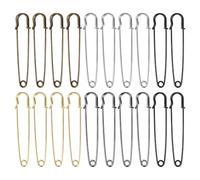 20 PCS Large Safety Pins, Heavy Duty Blanket Pins 4 Inch (100mm), Strong Metal Kilt Pins for Clothes, Quilts, Crafts, Shawls and Thick Fabric, 5 Colours