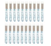 20 Pcs Lash Shampoo Brushes Cosmetic Lash cleaner Peel Off Remover Tool Blue, Blue Golden