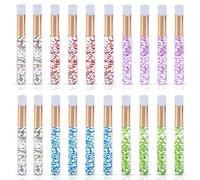 20 Pcs Lash Shampoo Brushes Eyelash Extension Cleanser Brush Nose Pore Deep Cleaning Brush Facial Cleansing Brushes Blackhead Remover Tool Makeup Cosmetic Brush, 5 Colors