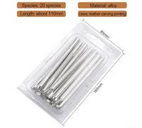 20 Pcs Leather Stamp Printing Tool Kit with Stainless Steel Carving Punches for DIY Craft, Non-Slip Handle, Accurate Pattern Transfer,