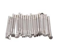 20 Pcs Leather Stamping Tools Different Shape Saddle Making Stamp Punch Set Stamp Punch Set Carving Leather Stamp Tools for DIY Leather Craft