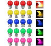 20 Pcs Led Bulb Color B22 3w Equivalent 30w 240lm B22 Bayonet Bulbs Garland Color Led Multicolor Bul -z