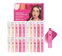 20 Pcs Lipstick Set for Women & Girls, Moisturizing Vitamin E Lip Gloss Bulk Collection Lip Care Kit, High Pigmented Long-Lasting Waterproof, for a Luminous Finish & Fuller-Looking Lips