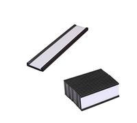 20 Pcs Magnetic Label Holders with Magnetic Data Card Holders with Clear Plastic Protectors for Metal Shelf,Magnetic Racking Labels Shelf Sign and Ticket Holder (10 * 3cm)