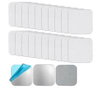 20 PCS Magnetic Sticky Pads, Magnetic Strips Self Adhesive for LED Under Cabinet Light, Strong Sticker for Home Office, 4CM (Not Magnet)