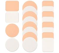 20 Pcs Makeup Sponges for Foundation, Round & Square Foundation Sponge Dry and Wet Makeup Pads Professional Cosmetic Sponge Foam Pad Blender Sponges for Liquid Foundations Cream Concealer