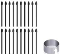 20 pcs Marker Pen Tips Compatible with Remarkable 1/2 Tablet Pen, Replacement Tips/Nibs for Remarkable 1/2 Pen and Remarkable Plus Pen Tips/Nibs with Tool (20 Pcs Black)