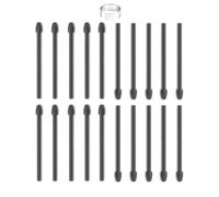 20 PCS Marker Pen Tips Replacement for BOOX Pen Plus, Pen2 Pro,Max Lumi2,Note Air2,Note5,Nova Air C Stylus,Triangular Pen, and Softer Round-Shaped Stylus Tip, Nib (20 PCS/Black)