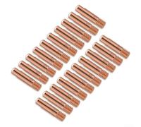 20 Pcs MB15AK Welding Tips 1mm for 15AK MIG/MAG Welding Torch Tip, Copper M6 x 25mm 0.6/0.8/1.0mm Compatible with Style Torches(1.0MM)