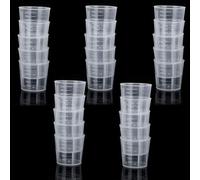 20 Pcs Medicine Cups, 30ml Measuring Cups,Medicine Pots, Graduated Cups Transparent Scale Cups, Mini Clear Kitchen Medicine Cups Transparent Labs Graduated Beakers Baking Cooking Home Lab Measure Tool