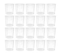 20 Pcs Medicine Cups,30ml Small Transparent Scale Measuring Cup Plastic Clear Graduated Mini Liquid Measure Pots,for Home Kitchen Cooking Lab Beakers Baking Meds Epoxy Mixing Scale Measures Tool
