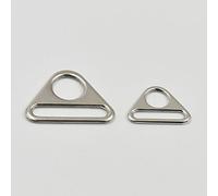20 Pcs Metal Adjuster Triangle With Bar Swivel Clip D Ring Buckle Solid Cast (1" 25mm)