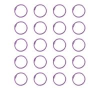 20 Pcs Metal Bookbinding Rings 25mm Binder Rings Book for Scrapbooks Photo Albums and Craft Projects