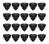 20 Pcs Metal Corner Protectors, Antique Wooden Box & Black Furniture Decorative Right Angle Corner Guards